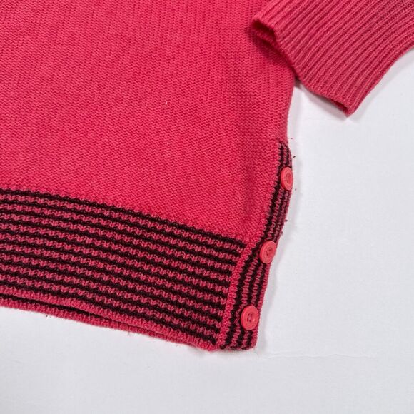 Patagonia Sweater Womens Size Medium Pink Lambswool Cowl Neck Pullover Knit - Picture 4 of 9